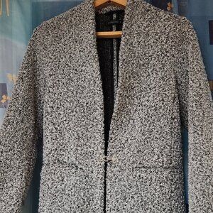 Dynamite Boucle open front coat